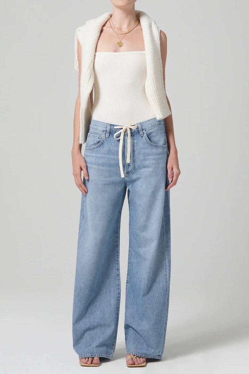 CITIZENS OF HUMANITY BRYNN TROUSER IN BLUE LACE