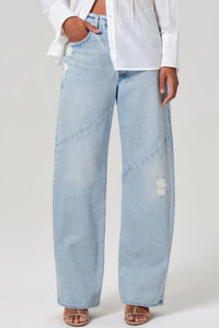 AYLA SWIRL BAGGY CUFFED JEAN