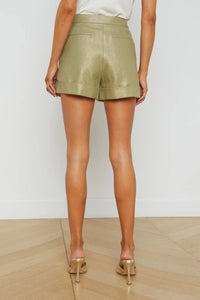 L'AGENCE SAFARI SHORT IN OIL GREEN/GOLD