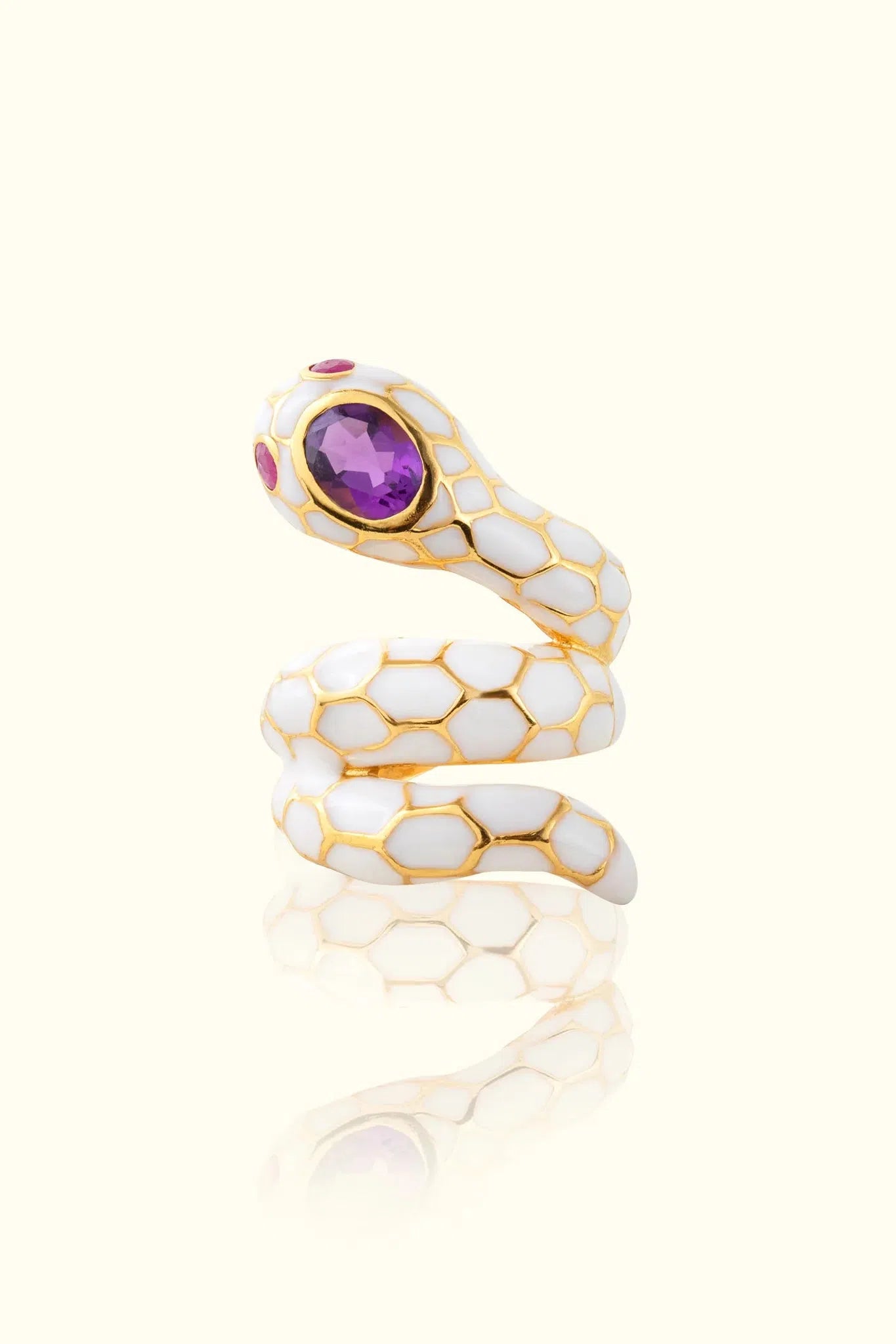 18K GOLD PLATED ANAKONDA RING
