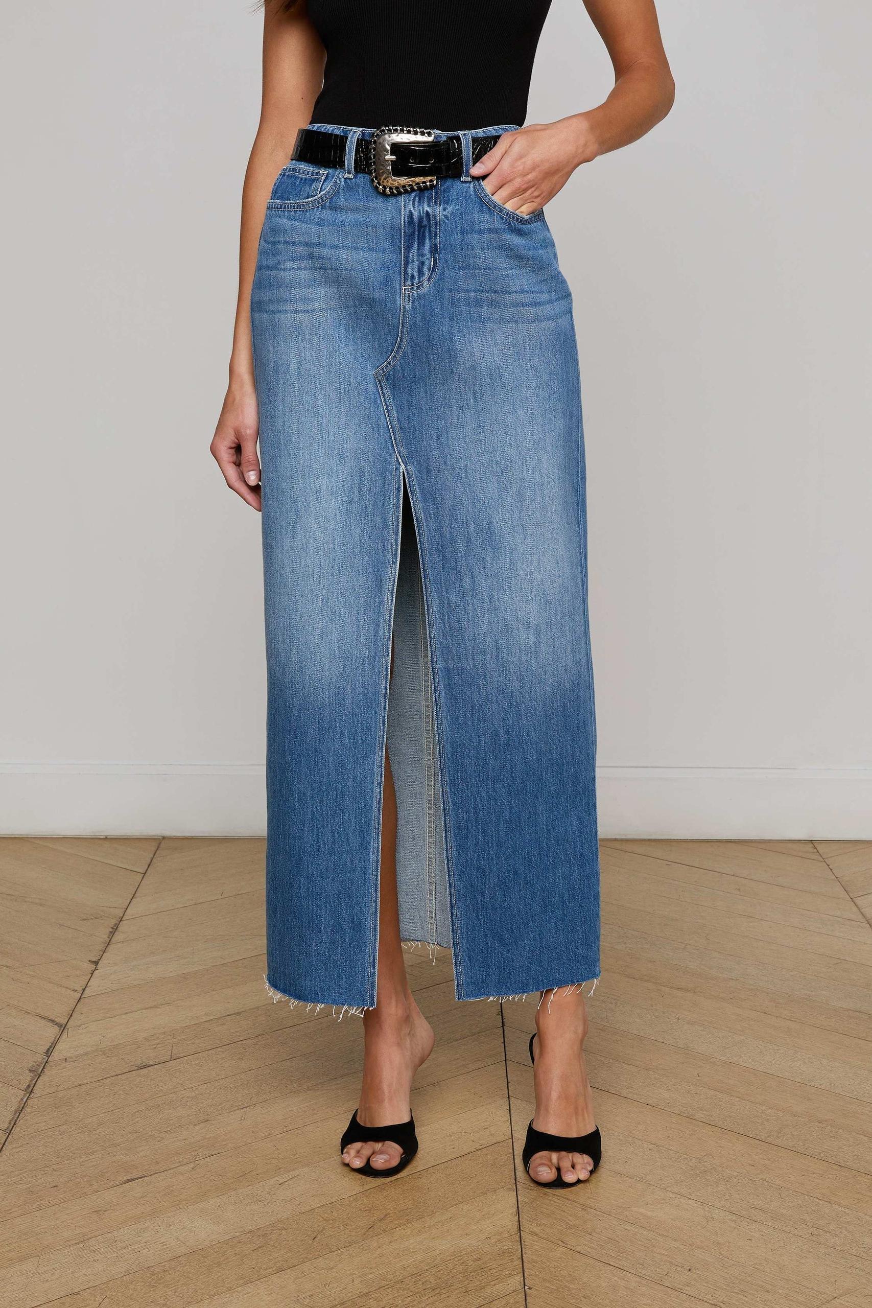 RYSA DENIM MAXI SKIRT