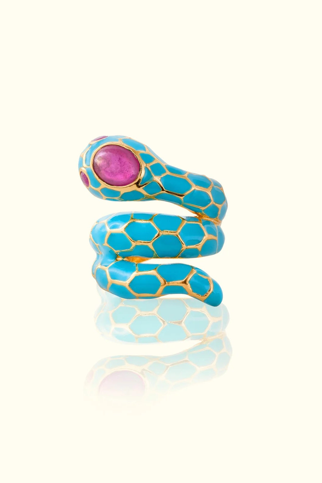 18K GOLD PLATED ANAKONDA RING