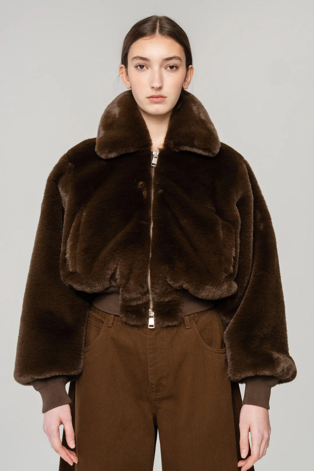 CLEMENCE FAUX FUR JACKET