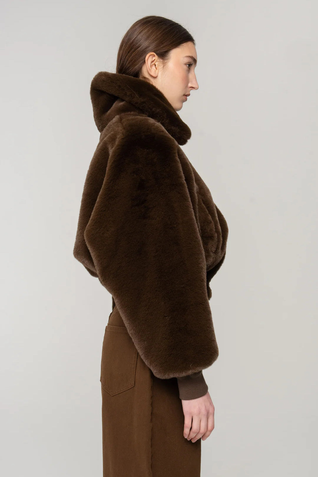 CLEMENCE FAUX FUR JACKET