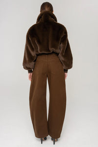 CLEMENCE FAUX FUR JACKET