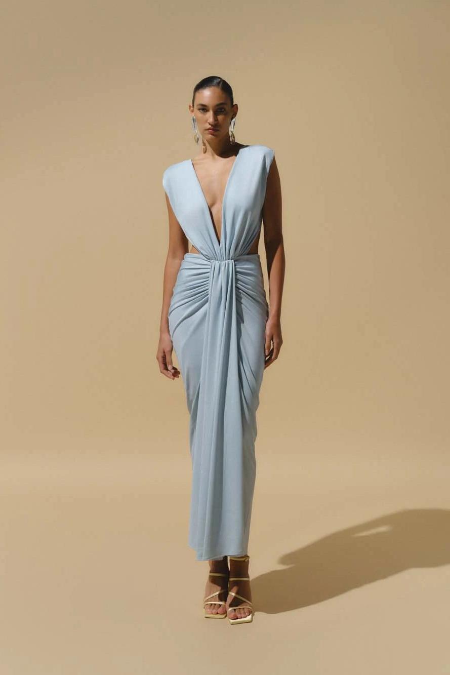 NIA DRESS L / BLUE