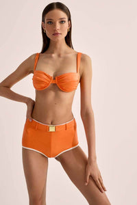 ARIEL RUCHED BIKINI TOP