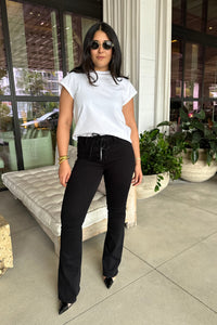 CHARIS H/R FRONT LACE-UP FLARE