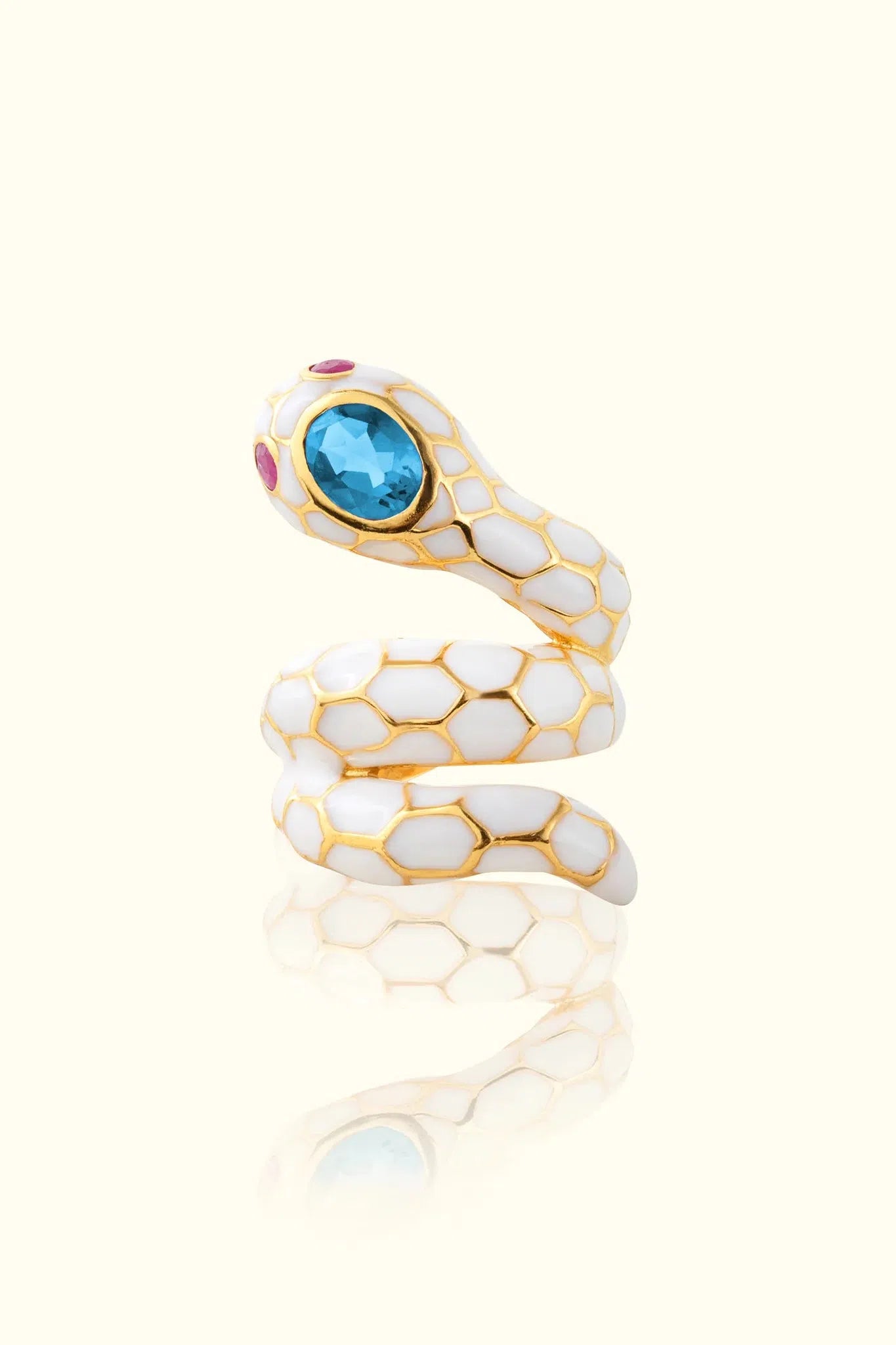 18K GOLD PLATED ANAKONDA RING