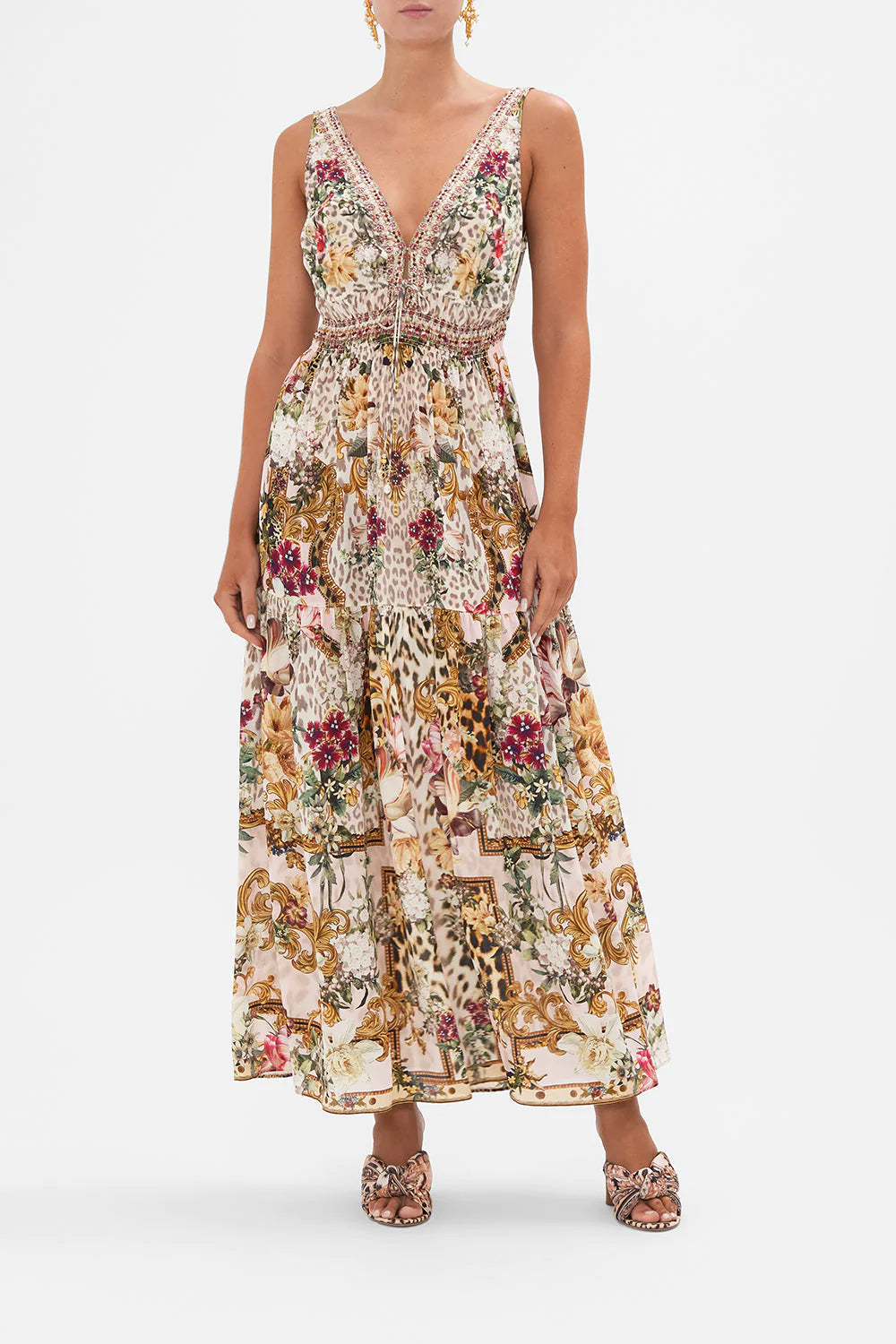 Zimmermann shirred top waist dress