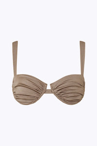 ARIEL RUCHED BIKINI TOP