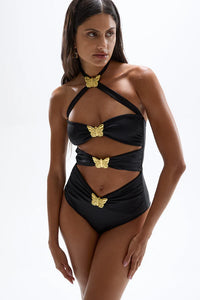 DIAMOND BUTTERFLY CUT OUT SWIMSUIT