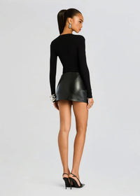 VALERIE LEATHER SKIRT