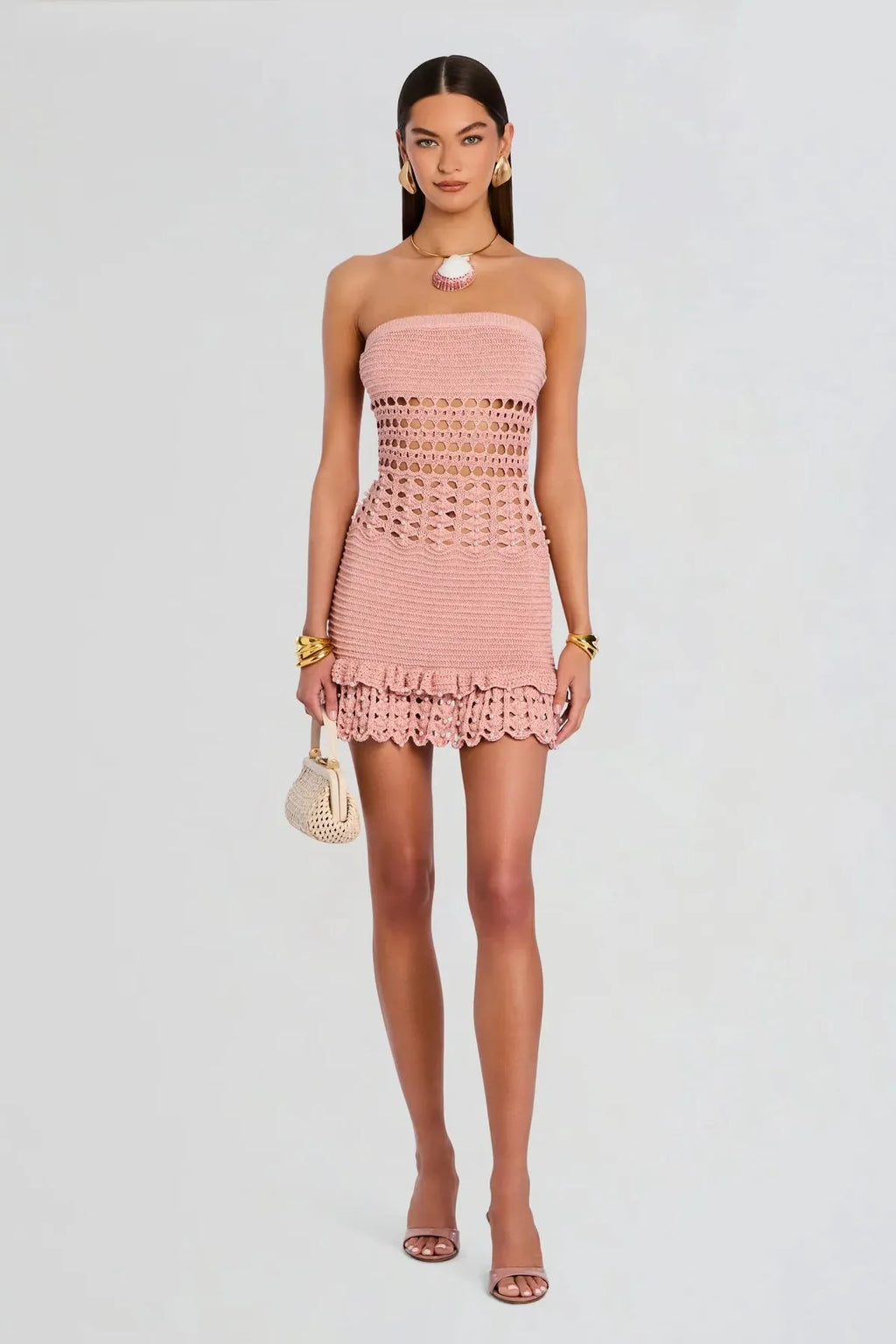 crochet metallic dress VALI PEARL EMBELLISHED – Big Drop NYC embrace luxury and elevate Jaded London - Jaded Product:Men's T-Shirt Style: 12054309-1PG