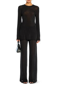 SHELDON METALLIC KNIT PANT