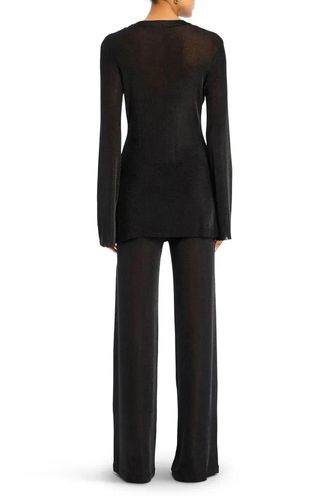 SHELDON METALLIC KNIT PANT