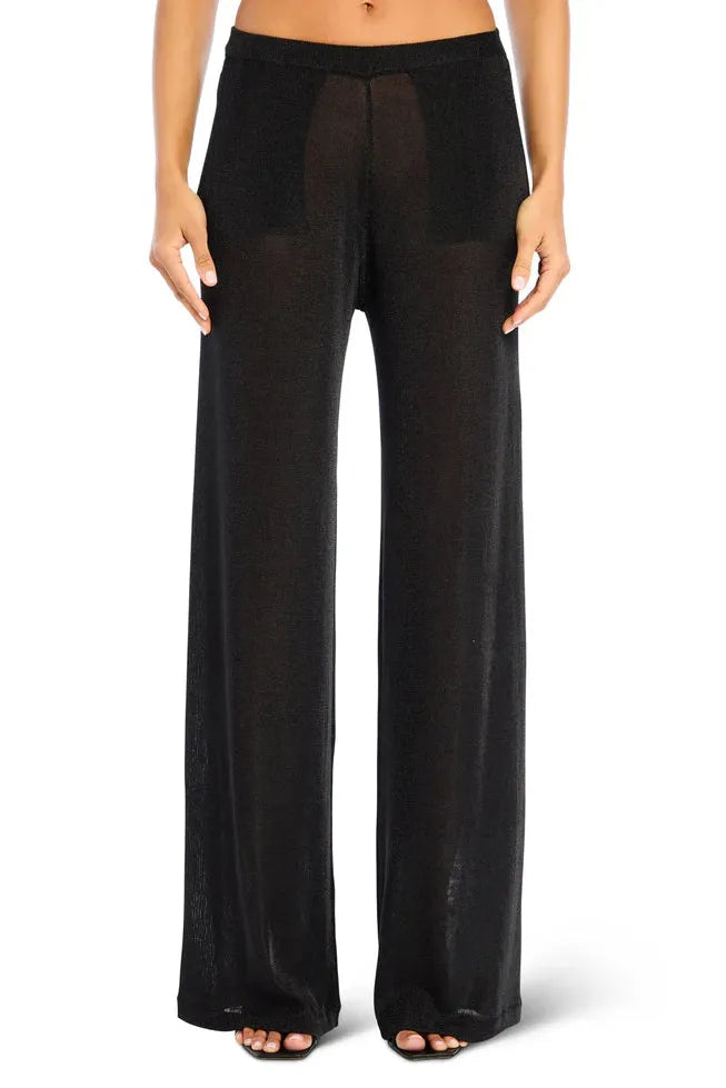 SHELDON METALLIC KNIT PANT