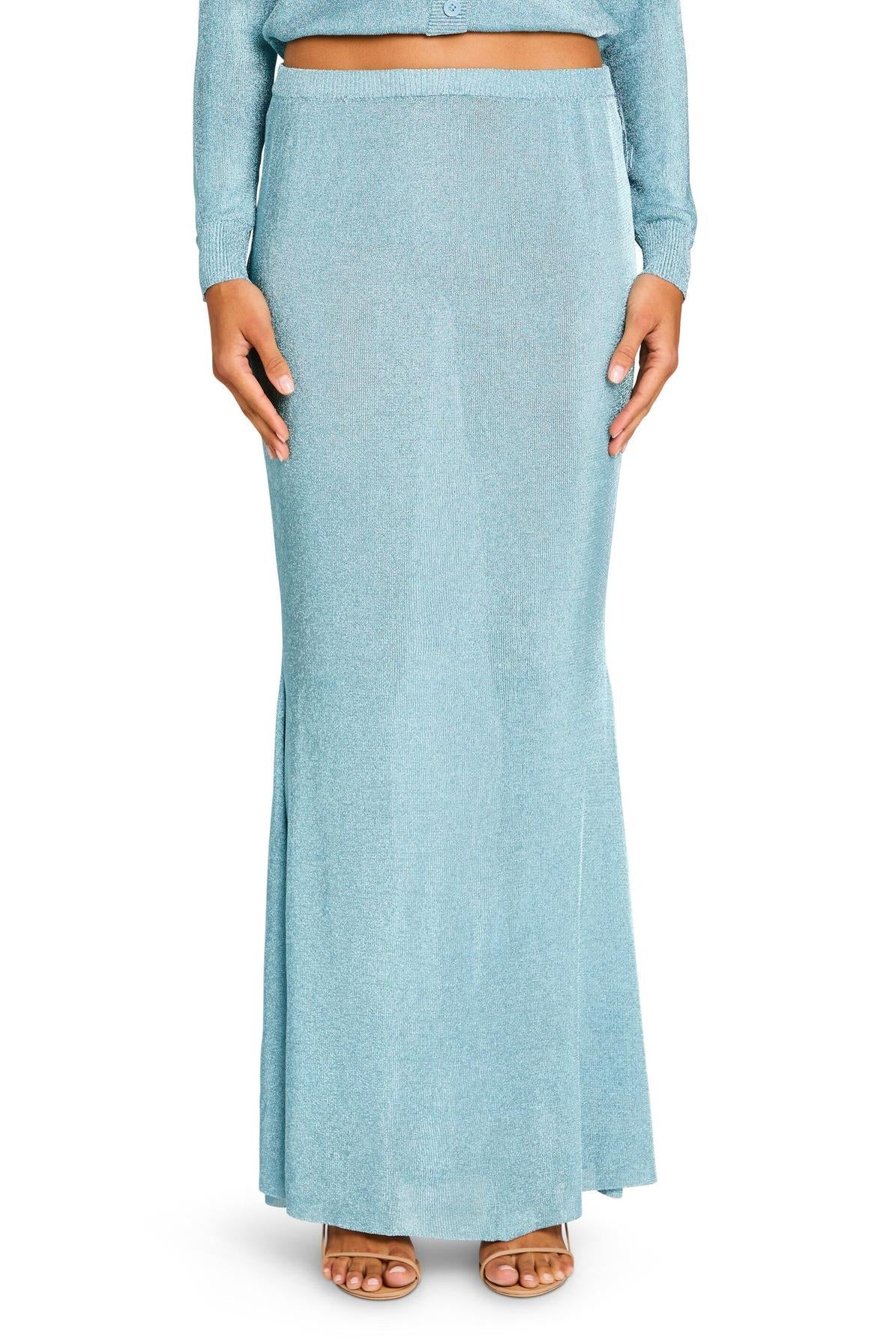 HARMONY METALLIC KNIT SKIRT