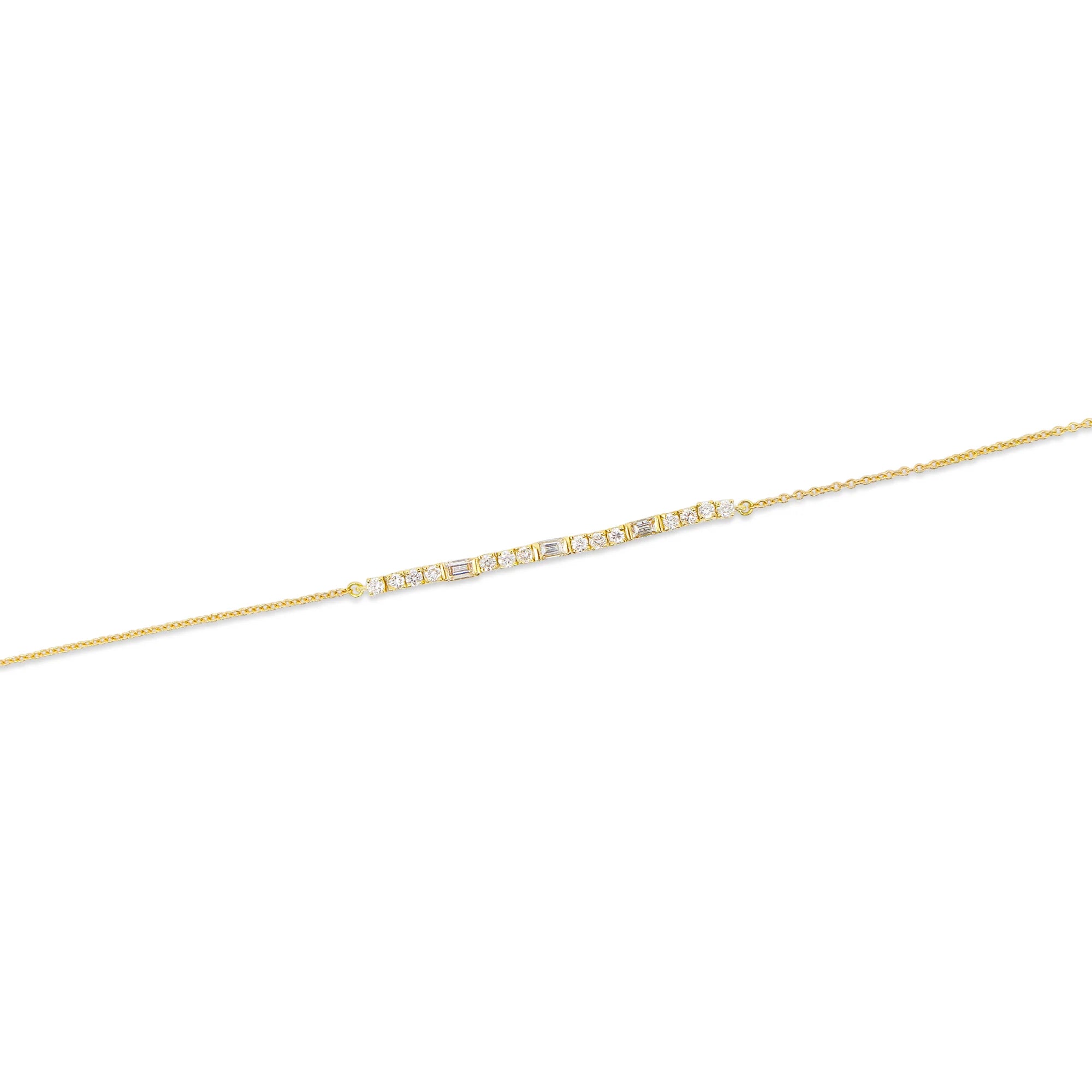 DIAMOND BAGUETTE TENNIS BRACELET