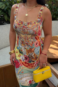 SQUARE NECK LONG DRESS