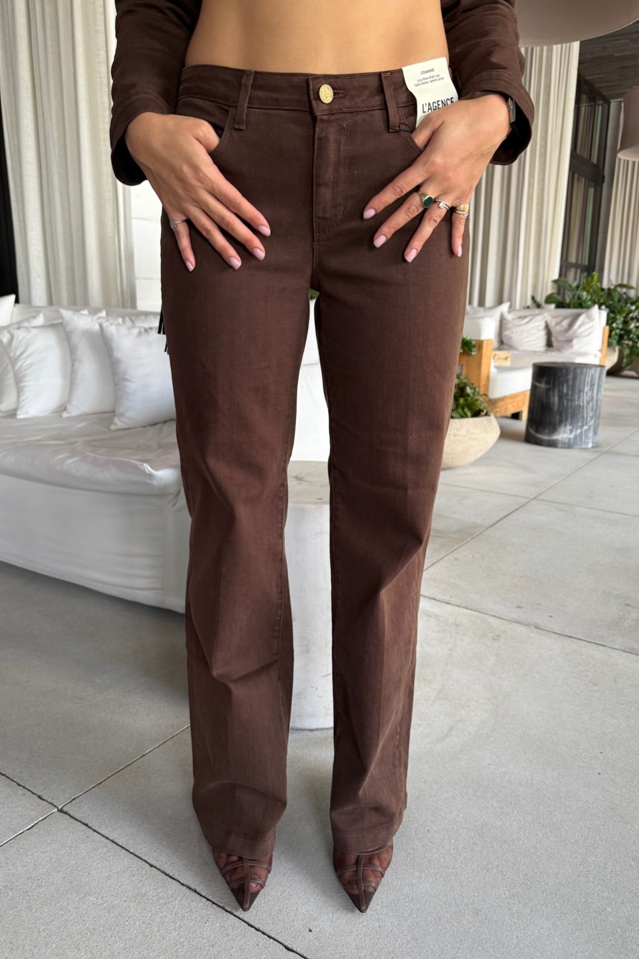 JOANNE LOW RISE WIDE LEG JEAN