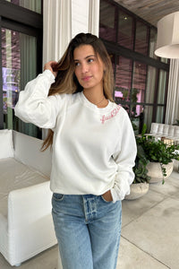 "FUCK IT" EMBROIDERED SWEATER