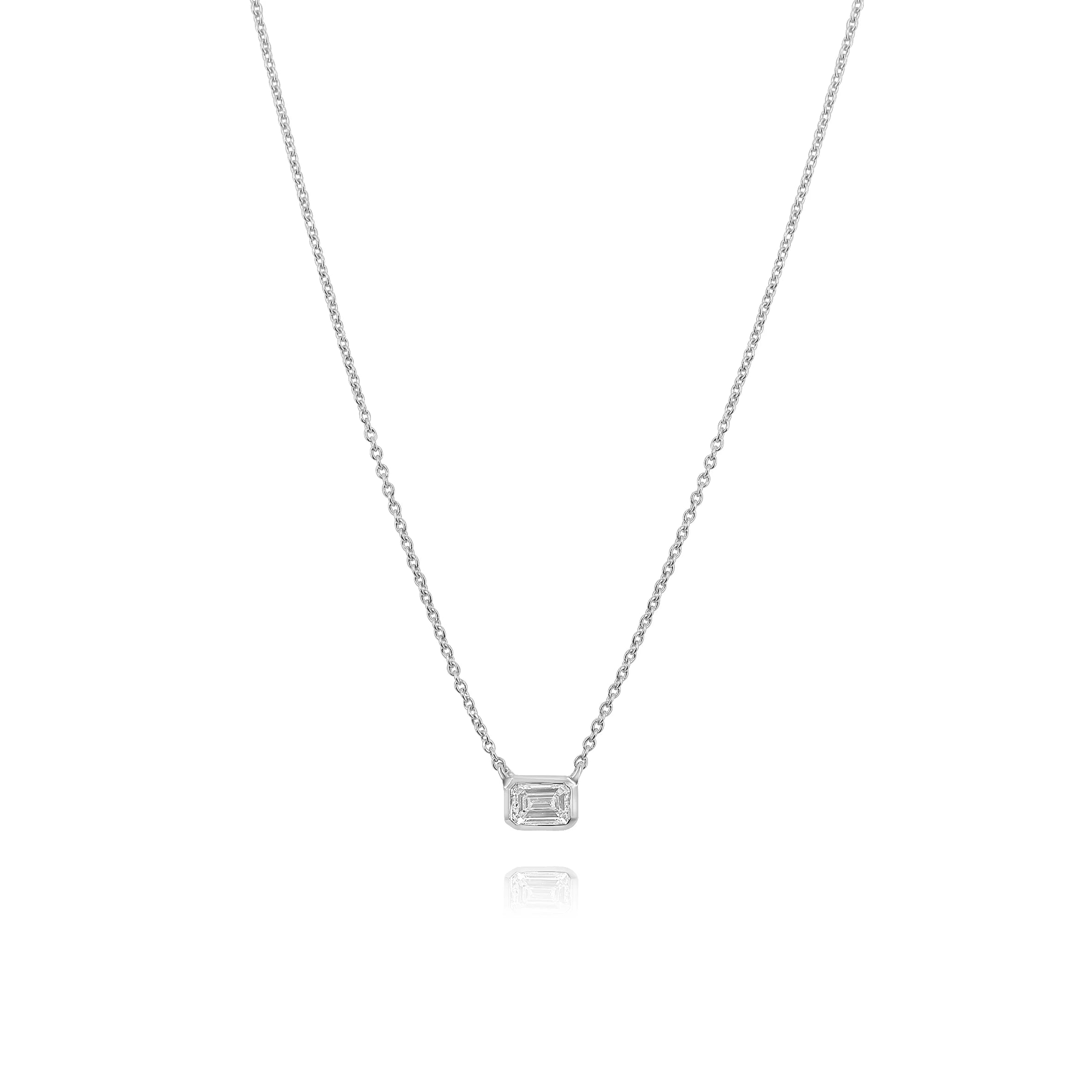 LAB GROWN DIAMOND BAGUETTE NECKLACE