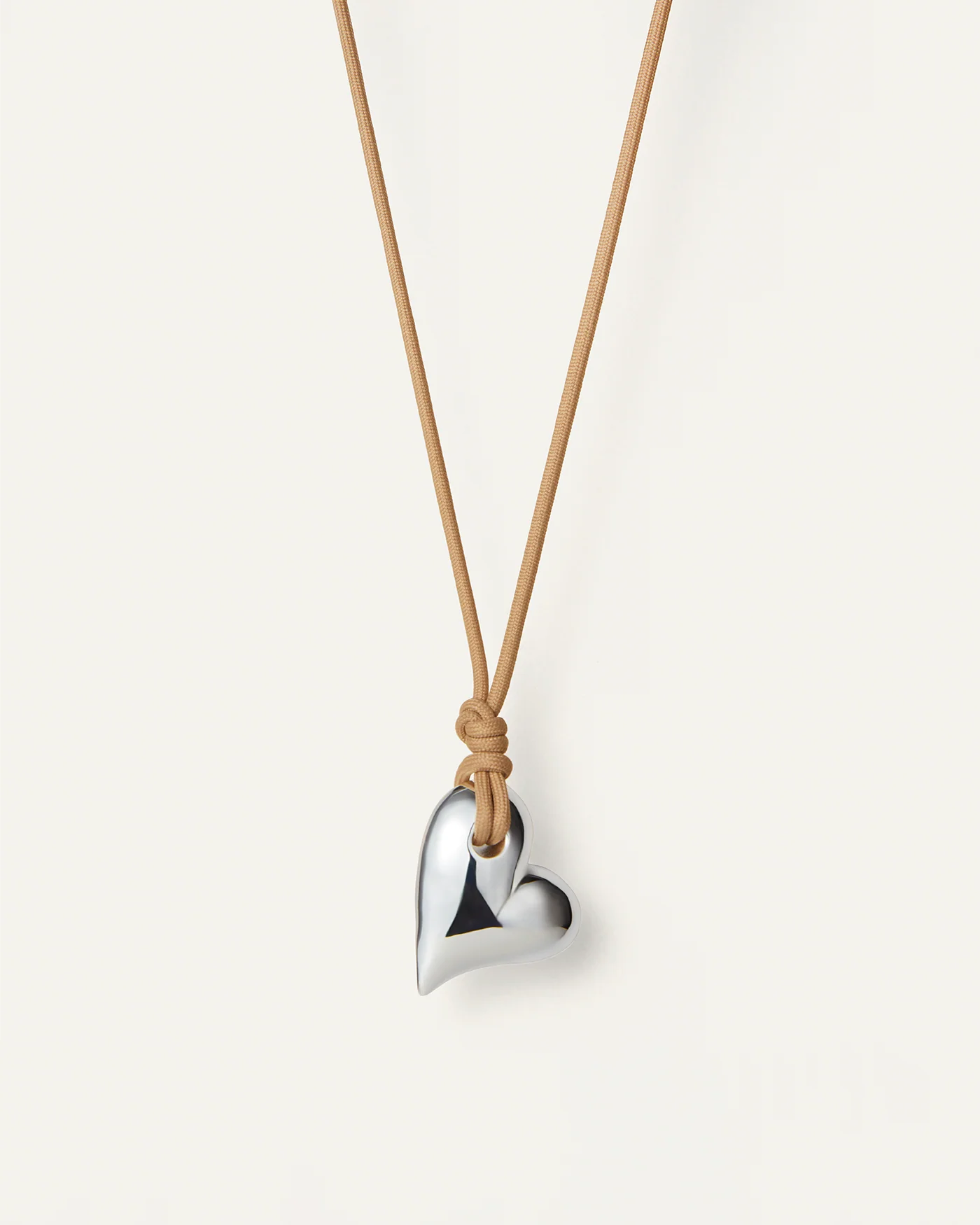 ART HEART ON A STRING NECKLACE