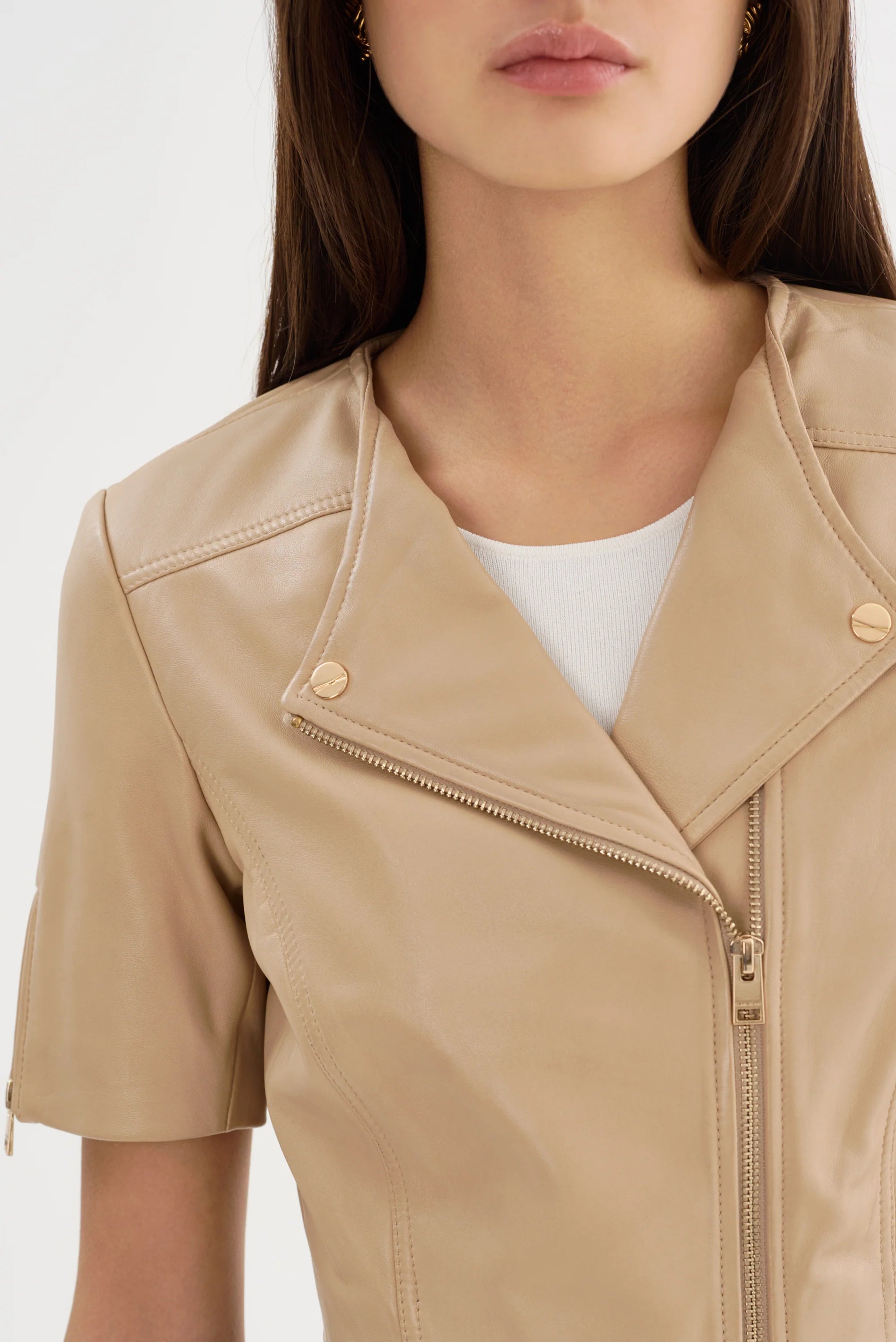 KIRSI CROPPED BIKER JACKET