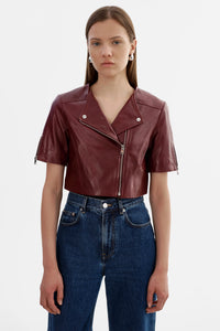 KIRSI CROPPED BIKER JACKET
