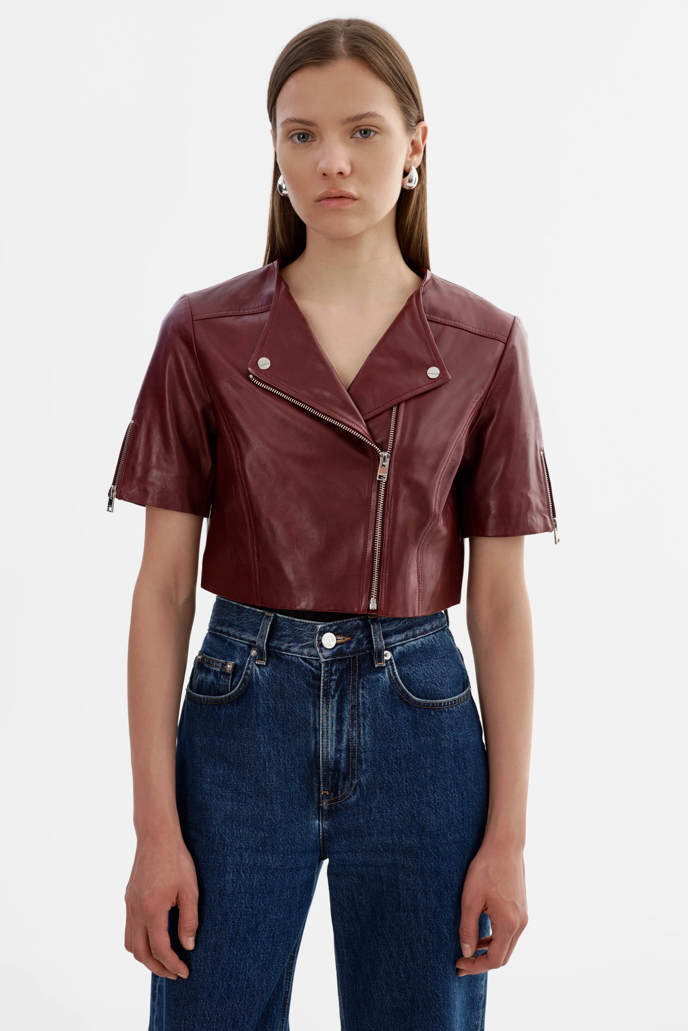KIRSI CROPPED BIKER JACKET