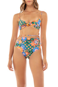LUCILLE TILE BIKINI TOP