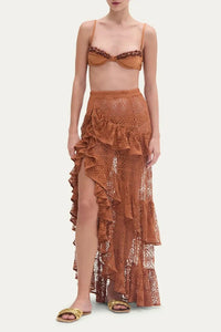JERSEY SANDS BEADED BIKINI TOP
