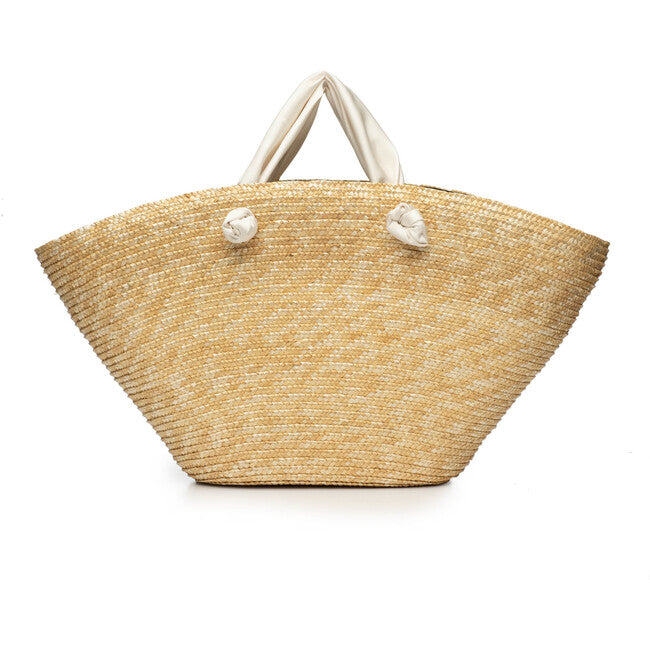 CARLOTTA NATURAL STRAW TOTE