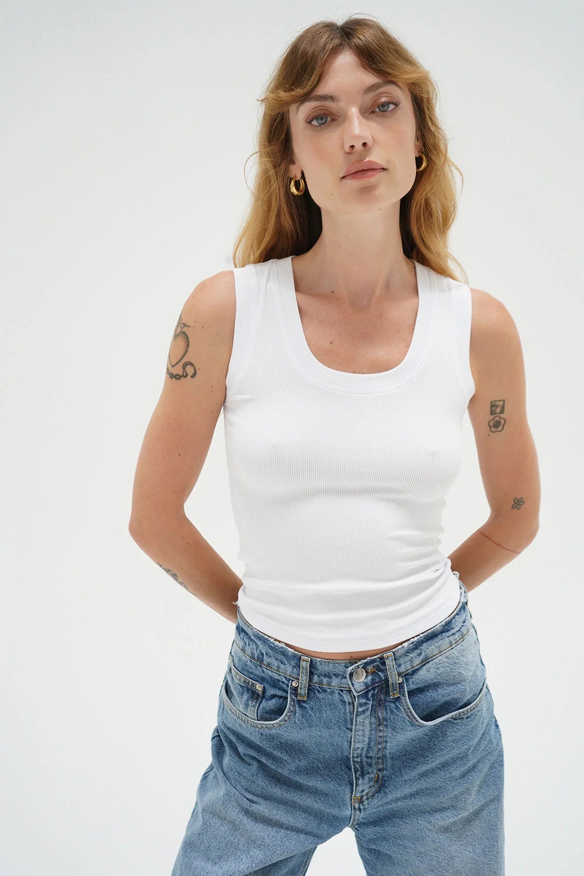 DEEP U RIBBED TANK