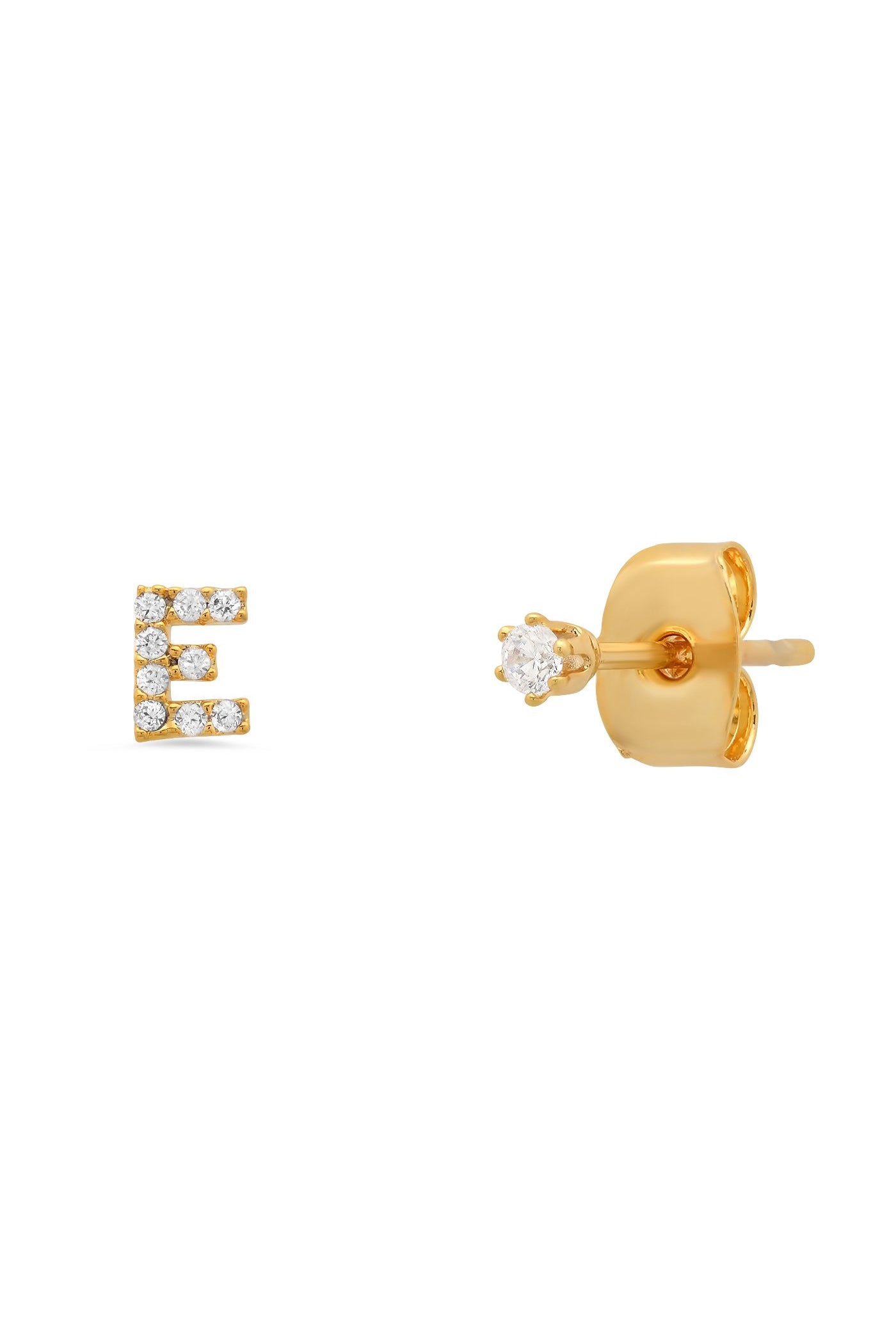PAVE INITIAL EARRINGS
