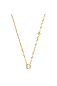 TAI PAVE MINI INITIAL NECKLACE