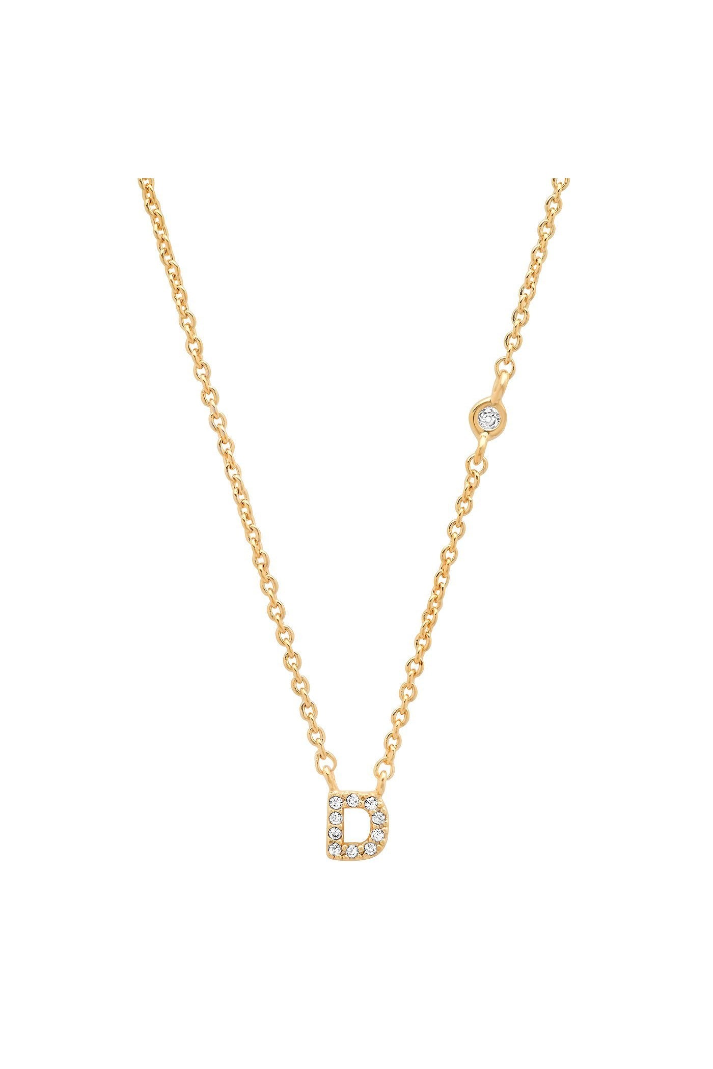 PAVE MINI INITIAL NECKLACE