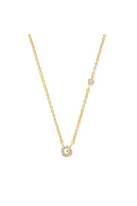 TAI PAVE MINI INITIAL NECKLACE