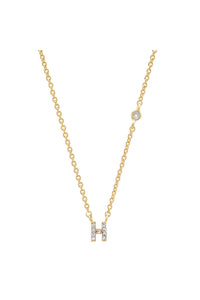 TAI PAVE MINI INITIAL NECKLACE