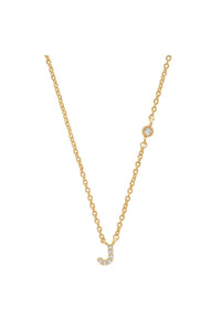 PAVE MINI INITIAL NECKLACE