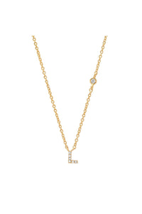 TAI PAVE MINI INITIAL NECKLACE