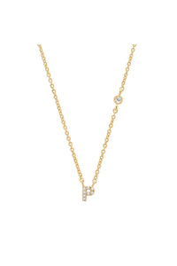 TAI PAVE MINI INITIAL NECKLACE