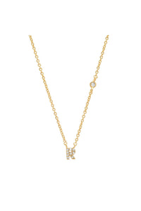 TAI PAVE MINI INITIAL NECKLACE