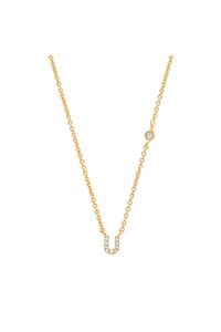 PAVE MINI INITIAL NECKLACE