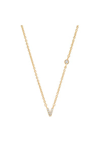 PAVE MINI INITIAL NECKLACE