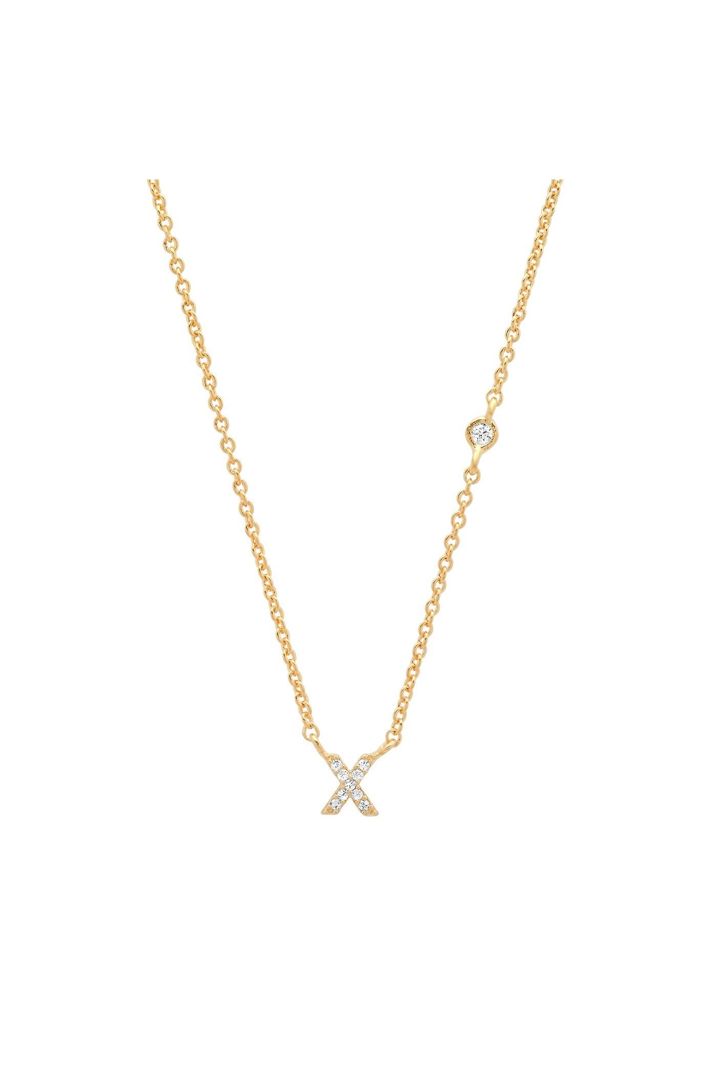 PAVE MINI INITIAL NECKLACE