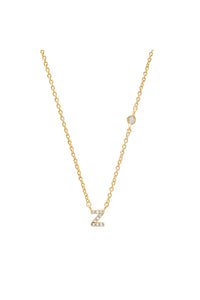 TAI PAVE MINI INITIAL NECKLACE