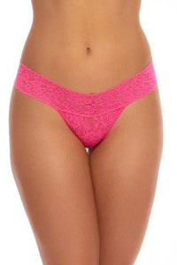 SIGNATURE LACE LOW RISE THONG
