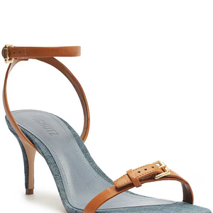 AURORA MID LEATHER ANKLE STRAP HEEL